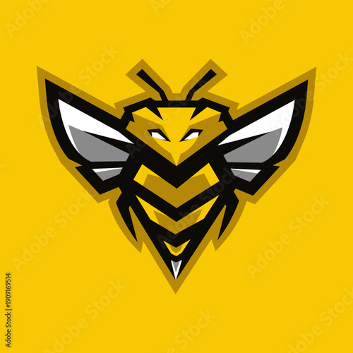 Bee Sports team mascot logo