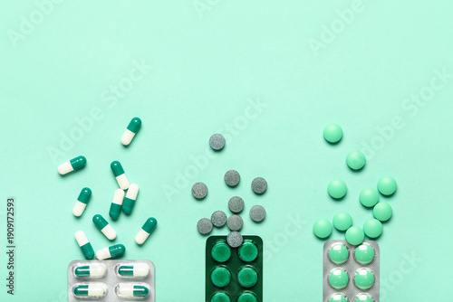 Different pills in blister ...