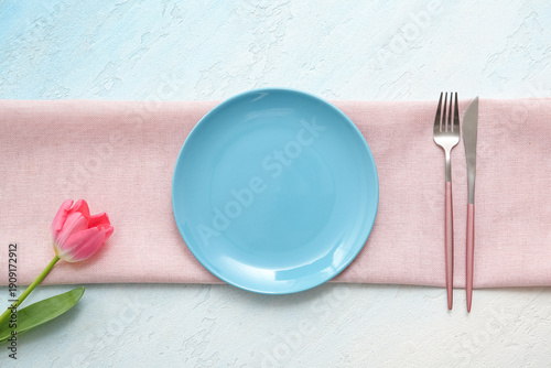Beautiful table setting wit...