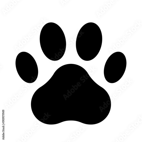 シンプルな犬の足跡のイラスト ベクター素材