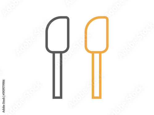 ヘラのアイコンのイラストのセット