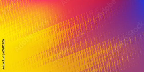 Abstract gradient red yellow and blue soft colorful background. Modern horizontal design for mobile app.