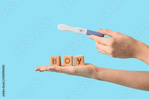 Female hands with wooden cu...
