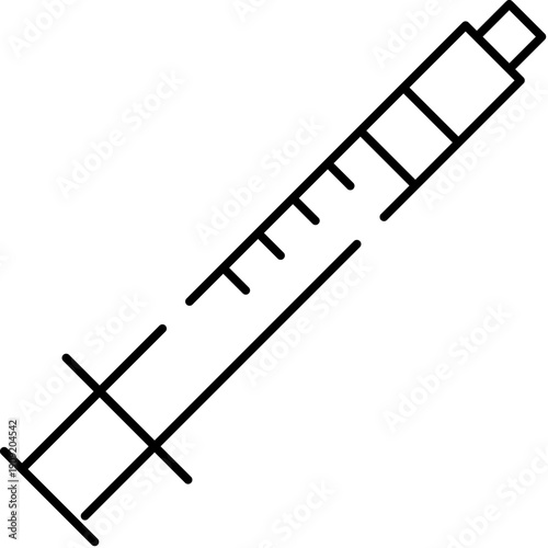 Syringe icon represents medical equipment, healthcare procedures, immunization, and administering medication, signifying health, treatment, and protection against illness and disease
