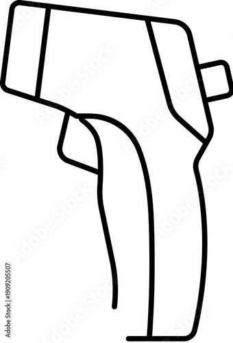 Infrared non contact thermometer representing health monitoring, disease prevention, and fever screening, crucial for public safety during pandemics and medical checkups