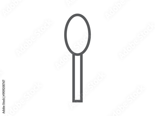 スプーンのアイコンのイラスト