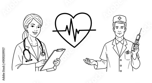 Artificial intelligence technology icons with database and microchip