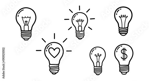 Modern hand icons for user interface design and digital interactions