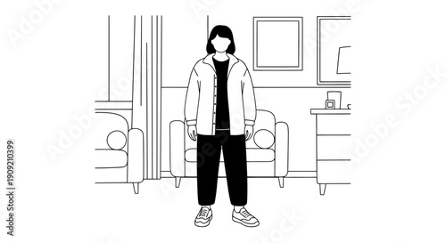 Set of modern email and communication icons