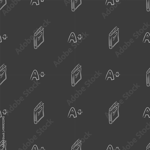 doodle education pattern. hand drawn school and education background