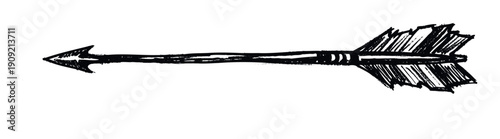 Hand drawn black brush stroke arrow pointing left conveying direction guidance or a journey perfect for graphic design social media or navigation interfaces