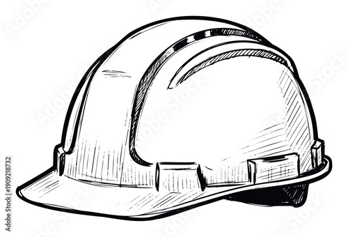 Essential head protection for construction workers, engineers, and industrial professionals, ideal for safety regulations and occupational health visuals, representing worker well being.