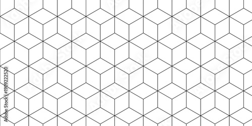 Illustration squares seamless geometric pattern with cubic shapes. Abstract geometric triangle background mosaic wallpaper.