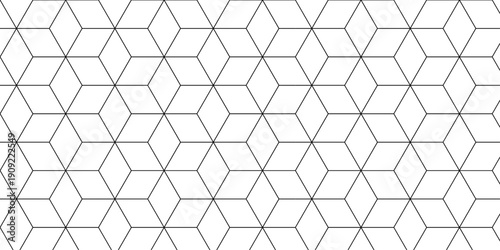 Illustration squares seamless geometric pattern with cubic shapes. Abstract geometric triangle background mosaic wallpaper.