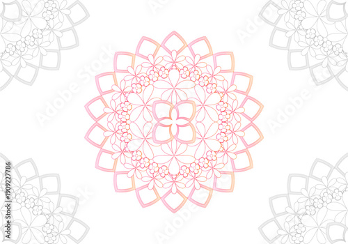 Vector mandala template for invitations, postcards, weddings, covers, brochures, flyers, banners, logos