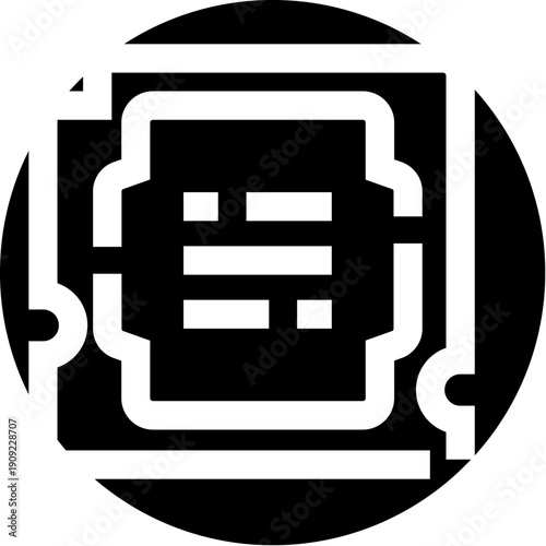 Microchip displaying internal circuit technology, representing modern computing power, electronic innovation, and advanced digital processing capabilities for various systems
