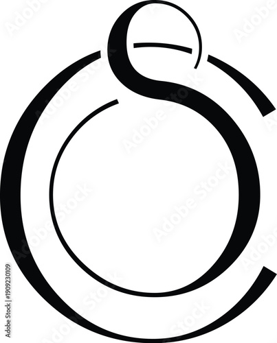 Vector CS, SC fashion logo