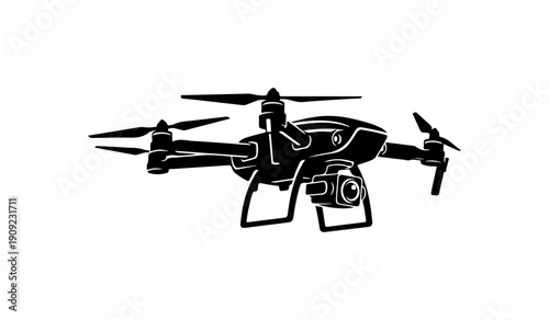 Quadcopter Drone Vector Illustration