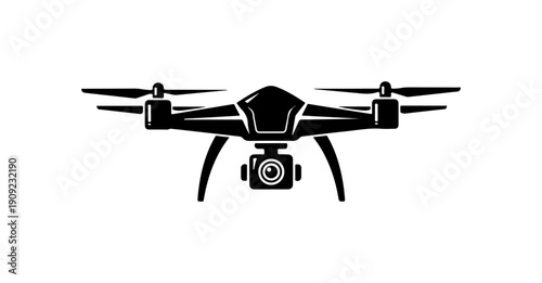 Modern Quadcopter Drone Vector Illustration