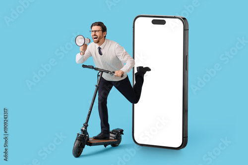 Businessman with electric s...