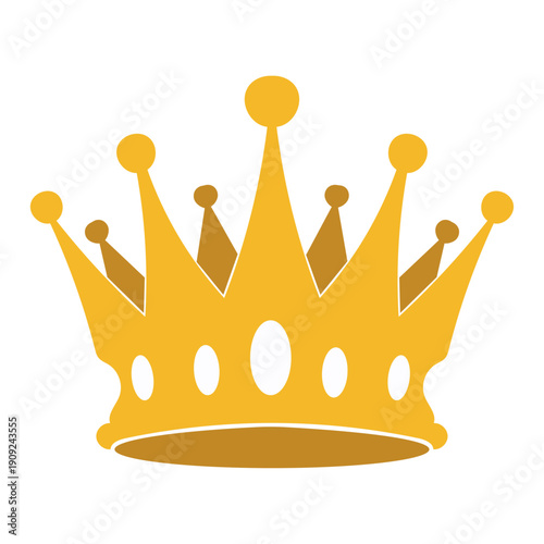 A stylised golden crown icon symbolising royalty, power, and achievement.