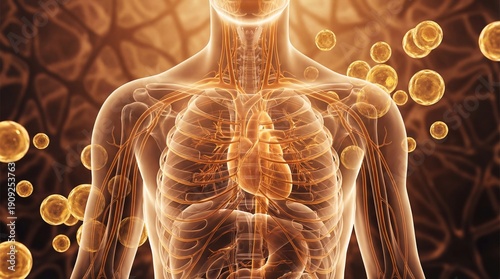 A human body rendered as a ...
