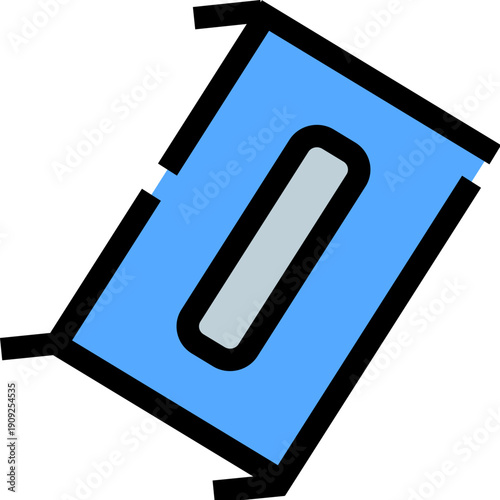 Blue wet wipe pack with gray opening providing personal hygiene, cleanliness, and sanitation for hands and surfaces, suitable for everyday use and maintaining health