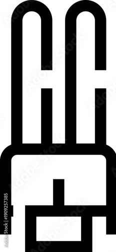 Compact fluorescent light bulb outline icon representing energy efficiency, sustainability, innovation, and an eco friendly lighting solution for homes and businesses