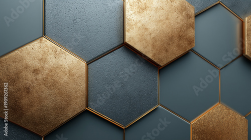 Elegant Hexagon Design: A c...