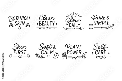 Clean beauty and skincare: pure, simple, natural, and calming designs