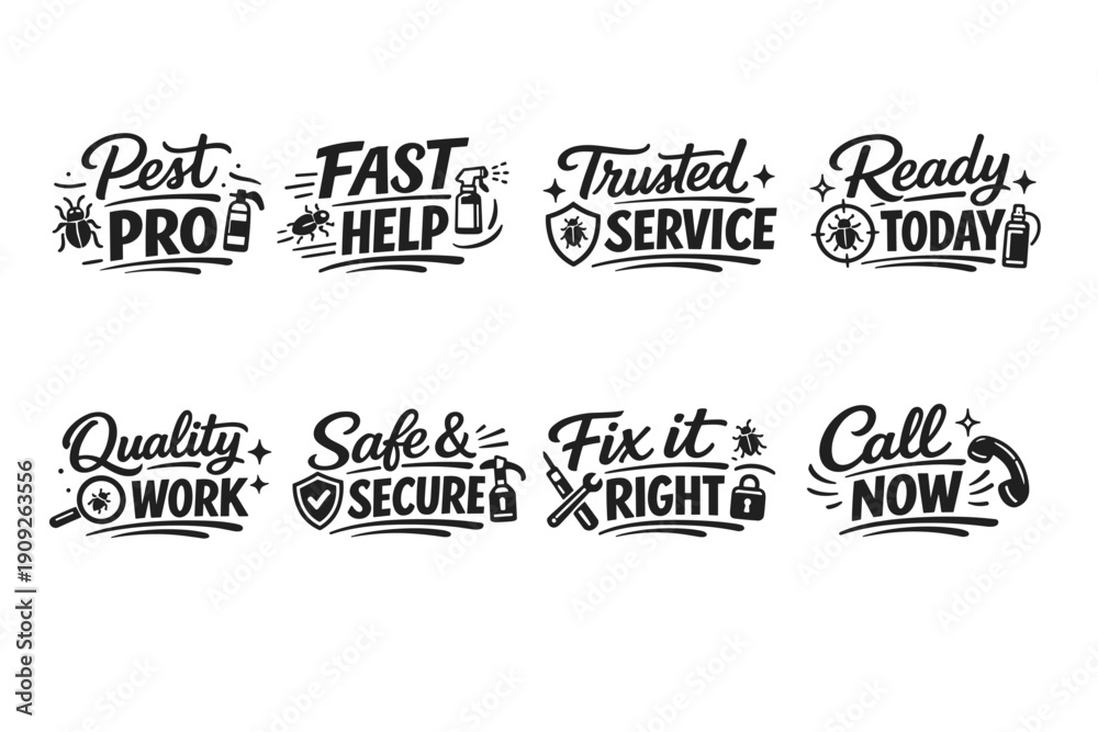 Fototapeta premium Pest control: fast help, trusted service, ready today for quality work