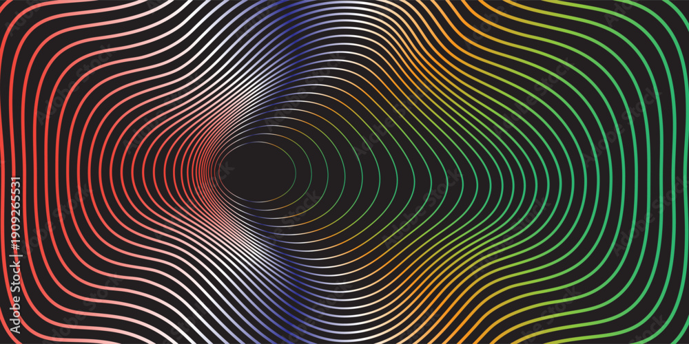 Fototapeta premium 3D blue pink techno abstract background overlap layer on dark space with glowing circles decoration. Modern graphic design element lines style concept for web banner flyer, card cover