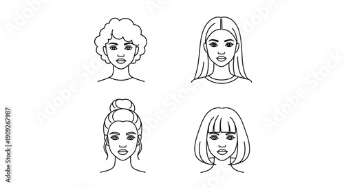 Diverse Hairstyles Collection: Women's Haircuts and Styles
