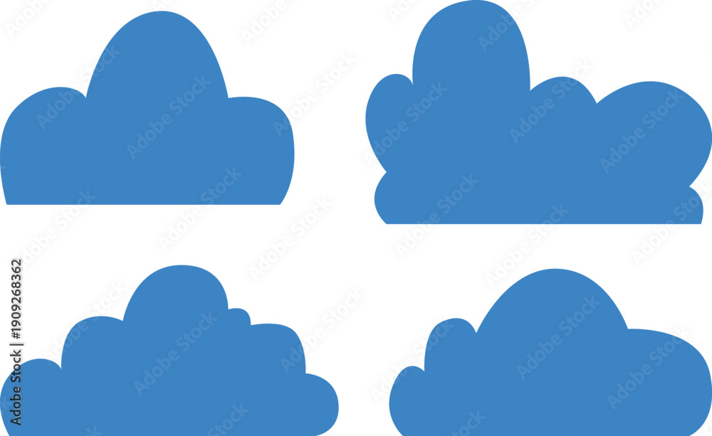 Fototapeta premium set of clouds