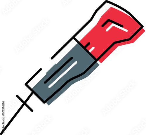 Jackhammer outline highlighting pneumatic demolition and construction work, breaking concrete and asphalt on building and roadwork sites for renovation, repair, and heavy equipment projects