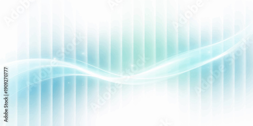 Abstract Blue Wave Line Background Design