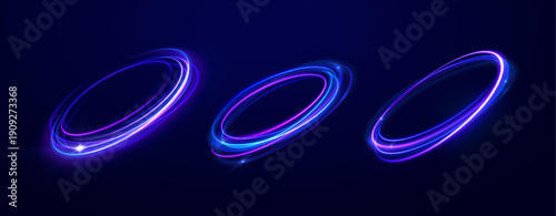 Concentric glowing circles ripple outward smoothly. Blended hues pulse in vibrant light waves. The effect inspires futuristic digital aesthetics.