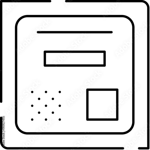Processor chip diagram illustrating a fundamental electronic component, vital for computing hardware and digital technology, representing core processing power and circuitry