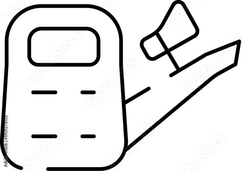 Worker holding a megaphone, symbolizing a protest or labor movement, highlighting communication and advocacy for fair treatment and collective bargaining