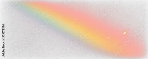 Fotografie Iridescent rainbow haze overlays shimmer across holographic gradients