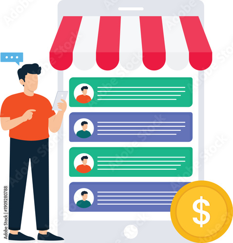 Branding strategy marketing promotion business development digital advertising creative idea teamwork collaboration corporate identity communication process modern flat two people