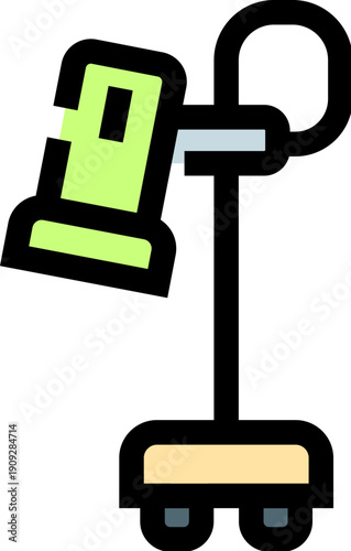 Upright vacuum cleaner appliance icon representing home cleaning tasks, maintenance, and tidiness within a domestic environment, simplifying daily house errands