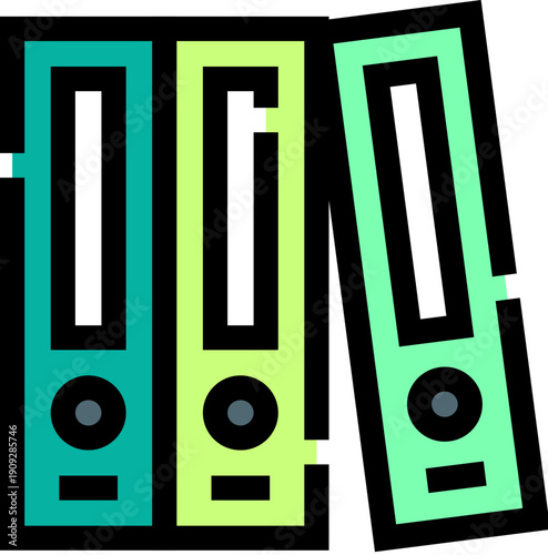 Office binders providing efficient organization and archival solutions for important business records, documentation, and files, ensuring systematic storage in the workplace