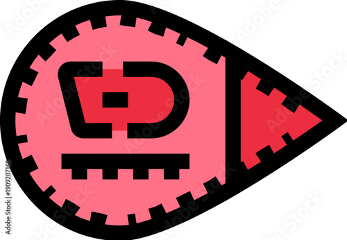 Compass icon depicting navigation direction and orientation in a modern digital graphic interface design, symbolizing finding a specific point or destination on a map