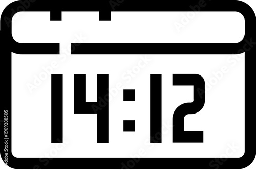 Digital clock displaying a specific time, serving as a reminder for important events, appointments, and general time management, also indicating a nearing deadline or appointment