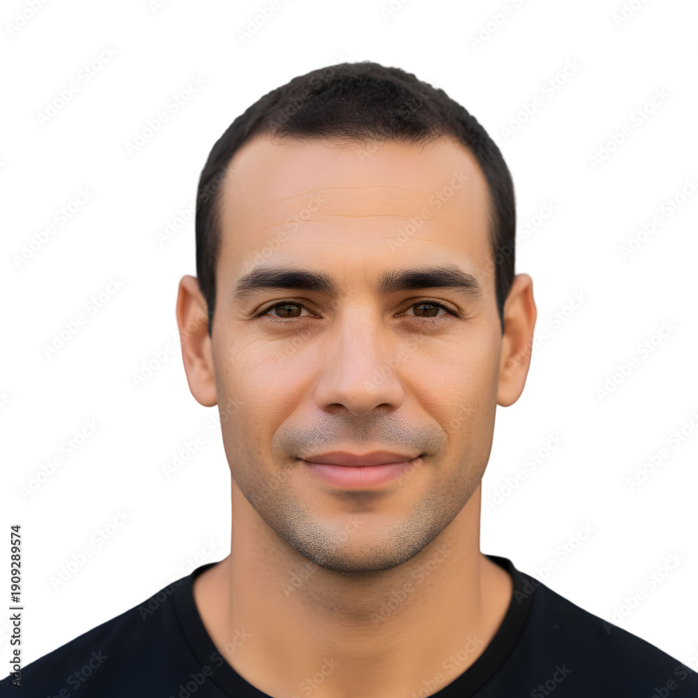 Obraz premium A handsome man with chiseled facial features smooth skin tone