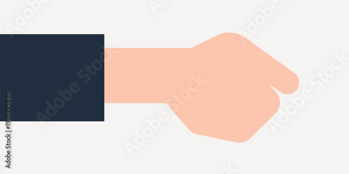 Hand reaching out, gesture illustration vector