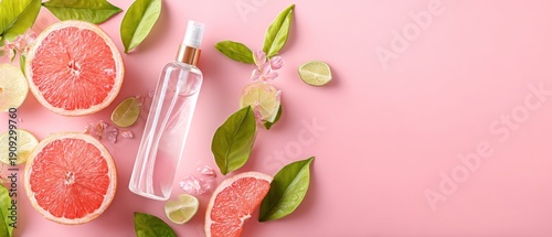 Fresh citrus beauty product design