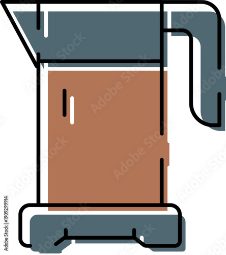 Coffee maker on white background brewing a hot morning beverage, ideal for breakfast or break warm, energizing drink symbolizing daily routine, relaxation and refreshment