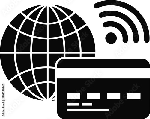 Global cashless payment system with credit card for secure digital transactions and wireless mobile payment